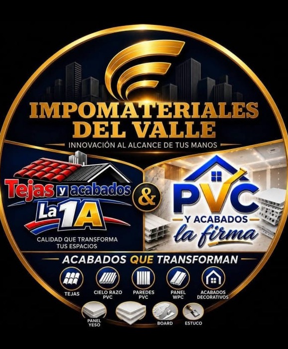Impomateriales del Valle, Tejas y Acabados La 1A y PVC y Acabados La Firma